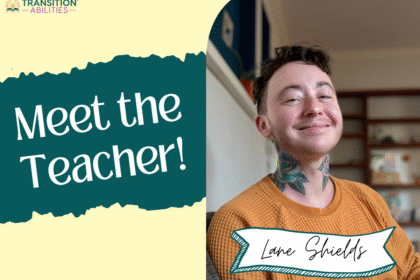 Teacher spotlight graphic featuring Lane Shields