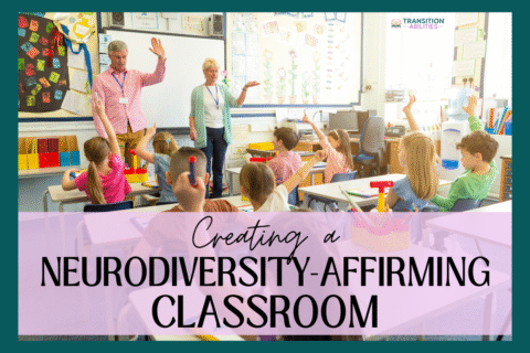 Teachers leading a neurodiversity-affirming classroom discussion