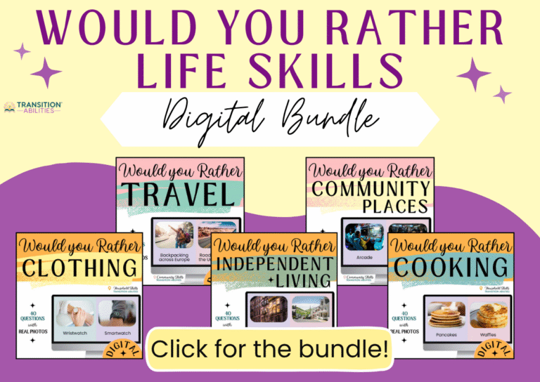Would you rather life skills digital bundle covers