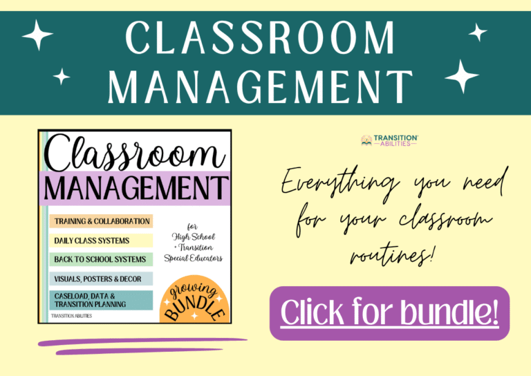 Classroom management bundle promotion graphic