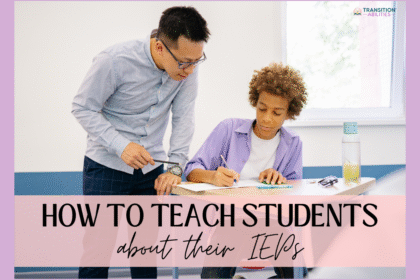 Teacher helping a student