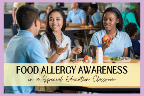 Students eating lunch together