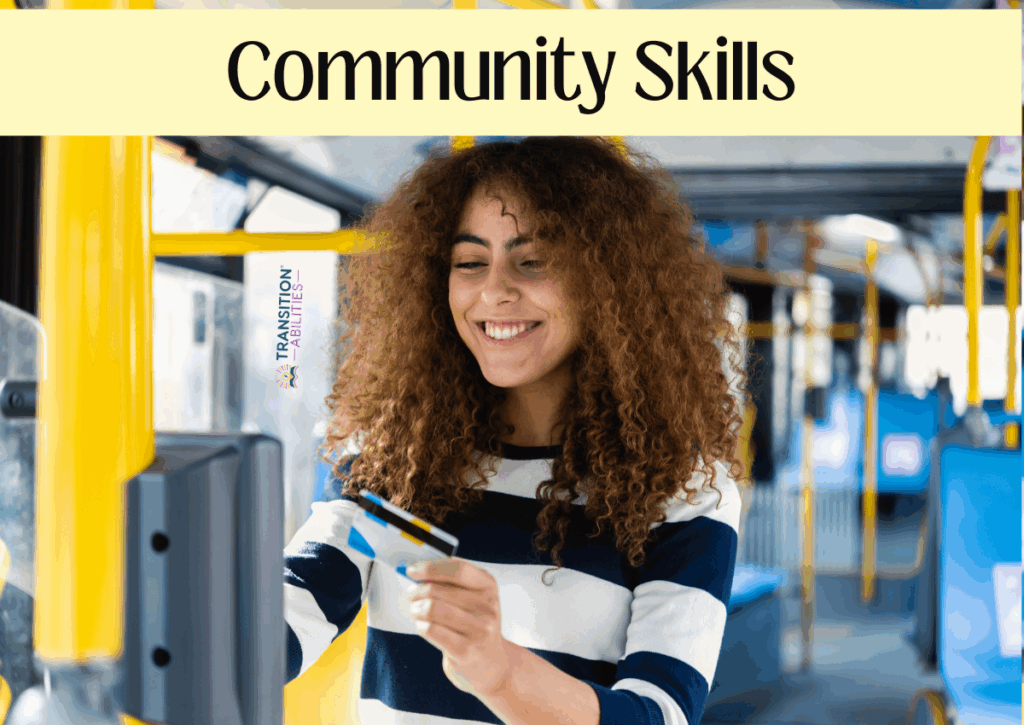 Student using a transit card on a bus