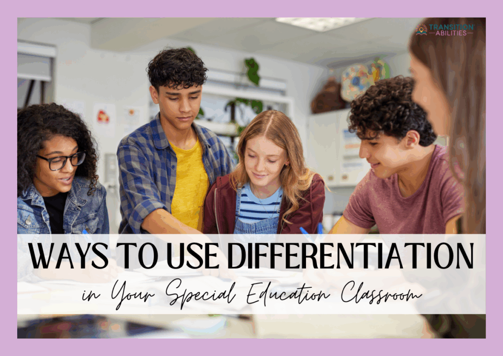 Students working together at a table