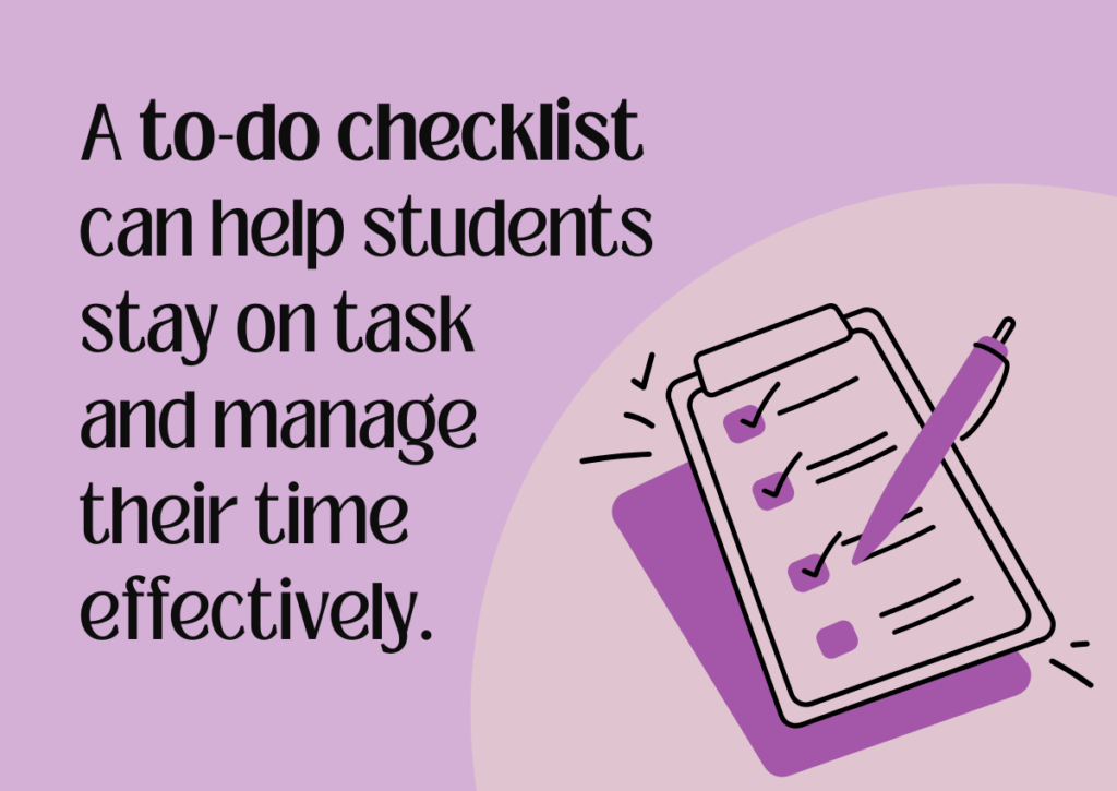Graphic showing a to-do checklist